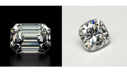 Emerald cut vs cushion cut