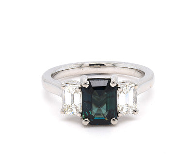 Oval-Cut Gemstones: Sapphire and Teal Sapphire Designs