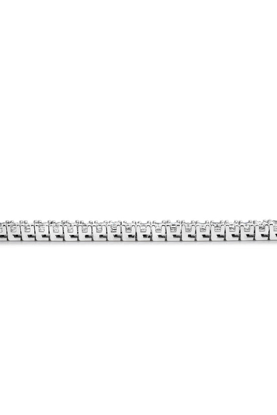 Tennis Bracelet Princess Cut 9.02ct - 18k White Gold
