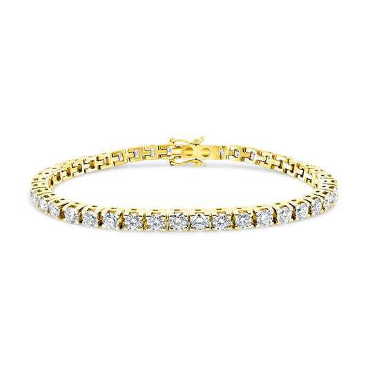 Box 4 Claw Diamond Tennis Bracelet