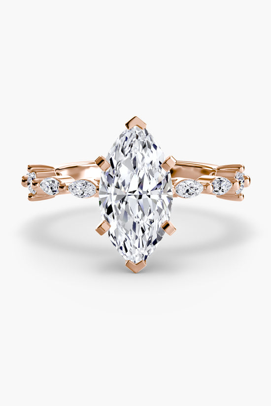 Solitaire with Eternity Pavé