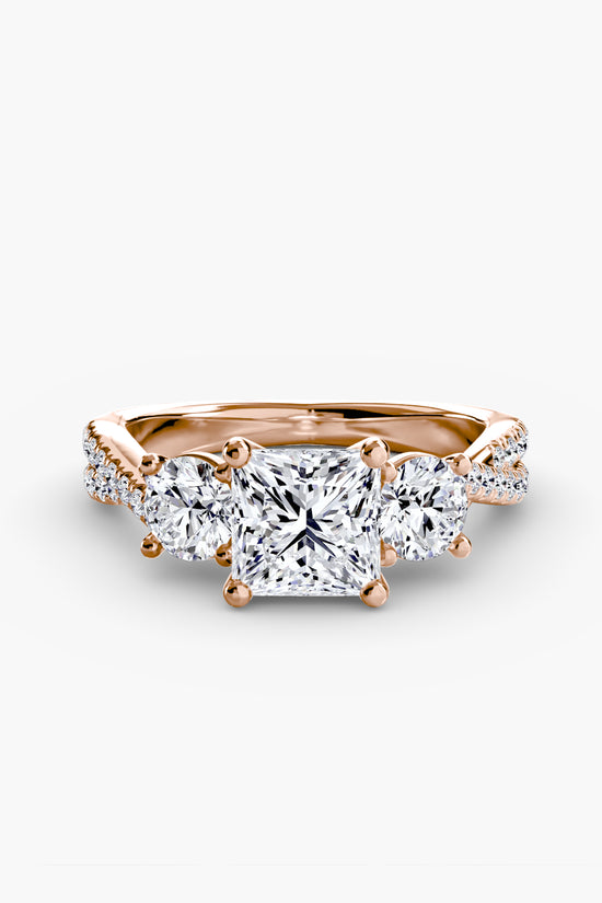 Three-Stone with Pavé Band 2