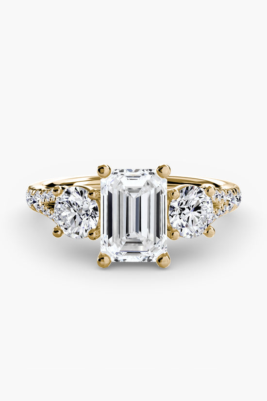 Three-Stone with Pavé Band 3