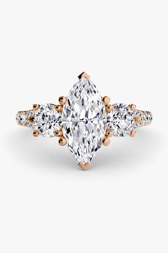 Three-Stone with Pavé Band 3