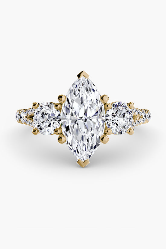 Three-Stone with Pavé Band 3