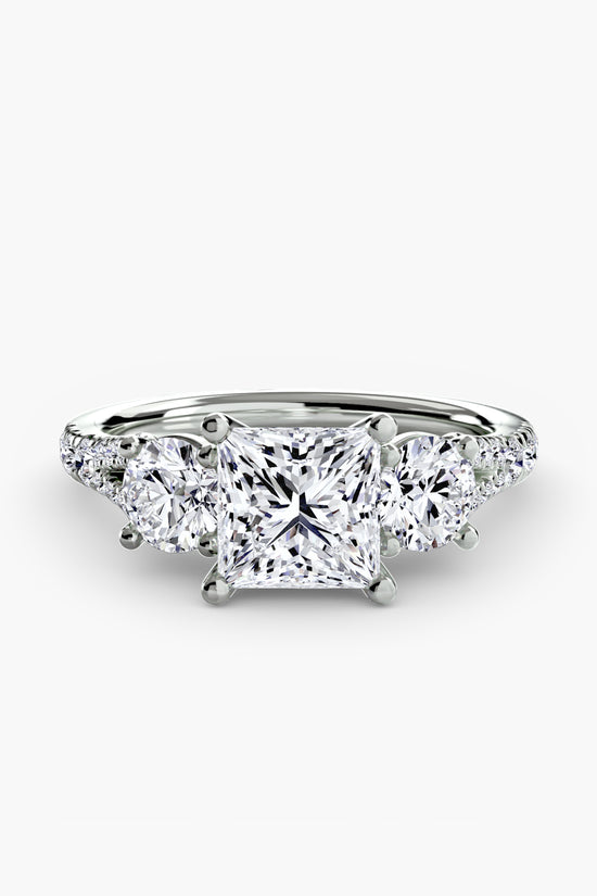 Three-Stone with Pavé Band 3