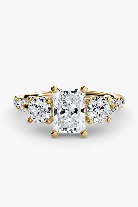 Three-Stone with Pavé Band 3