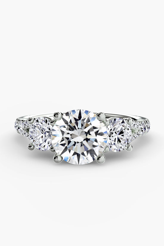 Three-Stone with Pavé Band 3
