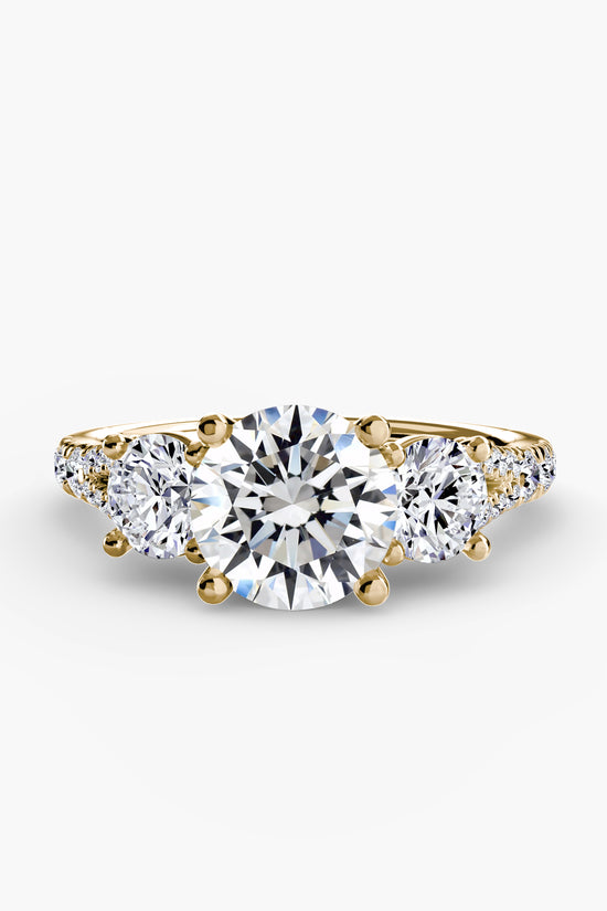 Three-Stone with Pavé Band 3