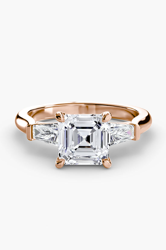 Three-Stone Ring (Baguette Side Stones)
