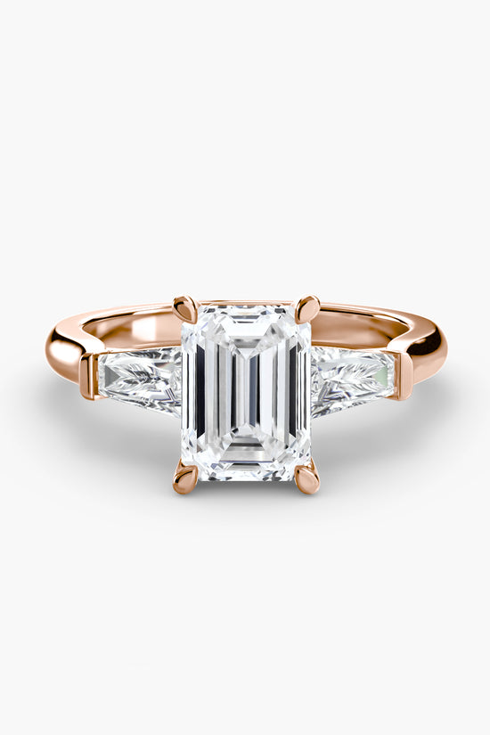 Three-Stone Ring (Baguette Side Stones)