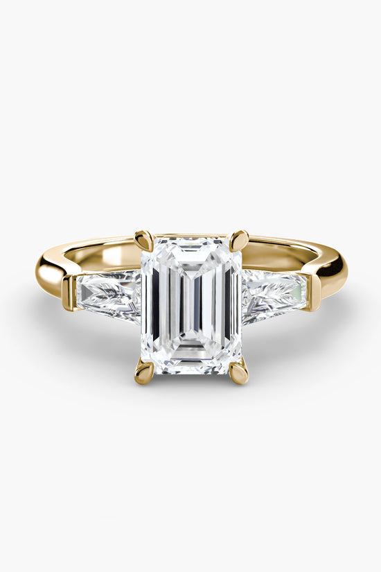Three-Stone Ring (Baguette Side Stones)