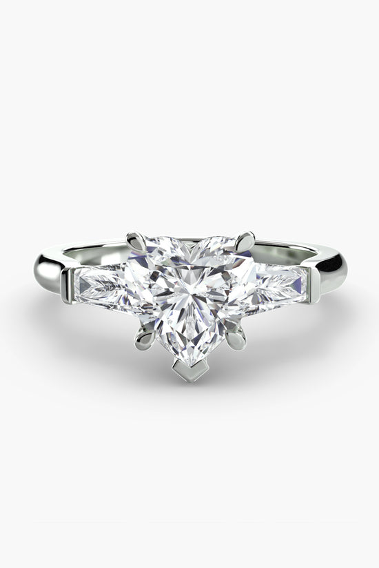 Three-Stone Ring (Baguette Side Stones)