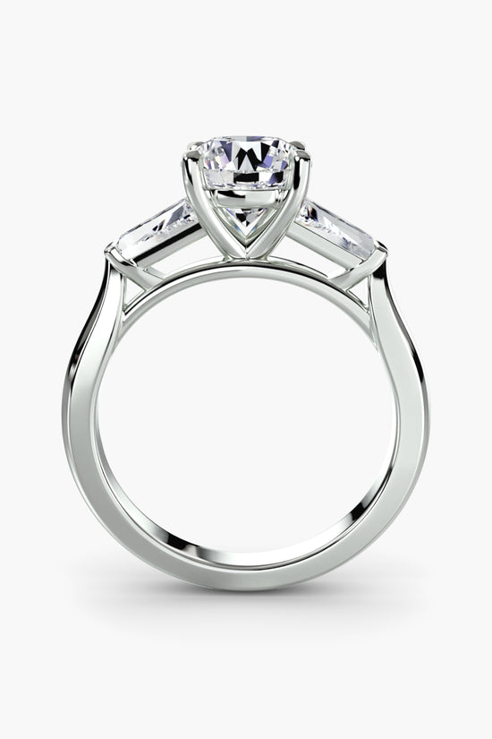 Three-Stone Ring (Baguette Side Stones)