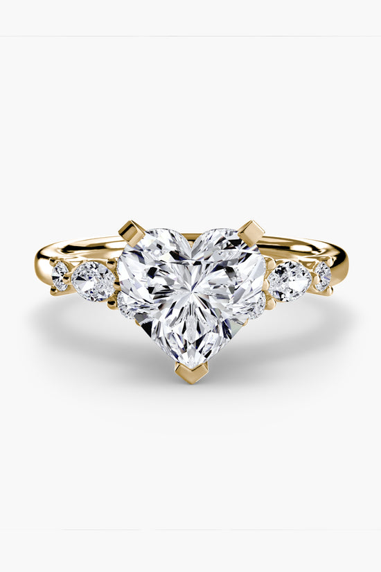 The Floral Accent Solitaire