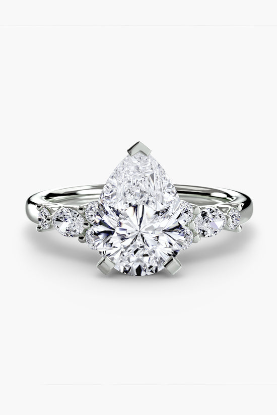 The Floral Accent Solitaire