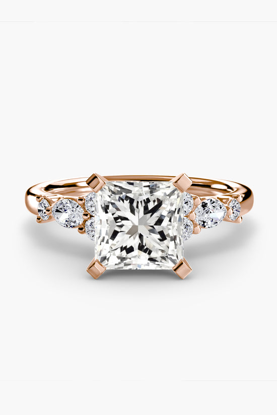 The Floral Accent Solitaire