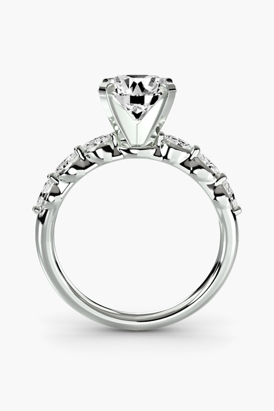 The Floral Accent Solitaire