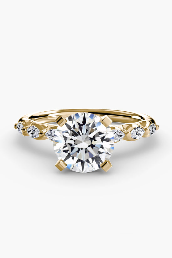 The Floral Accent Solitaire