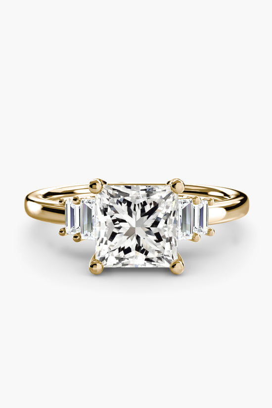 Baguette Accent Solitaire