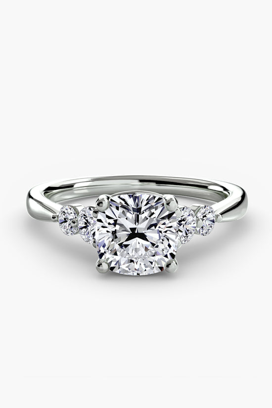 Solitaire with Shoulder Accents 2