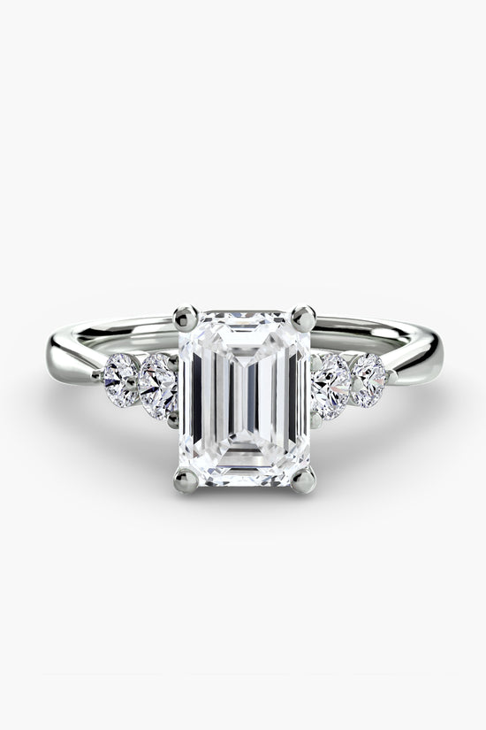 Solitaire with Shoulder Accents 2