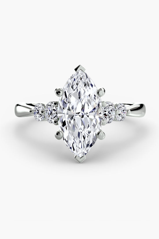 Solitaire with Shoulder Accents 2