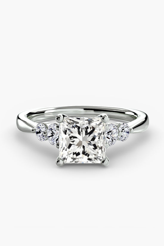 Solitaire with Shoulder Accents 2