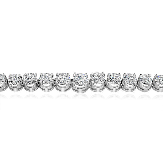 Round Brilliant Cut Diamond Graduated Necklace