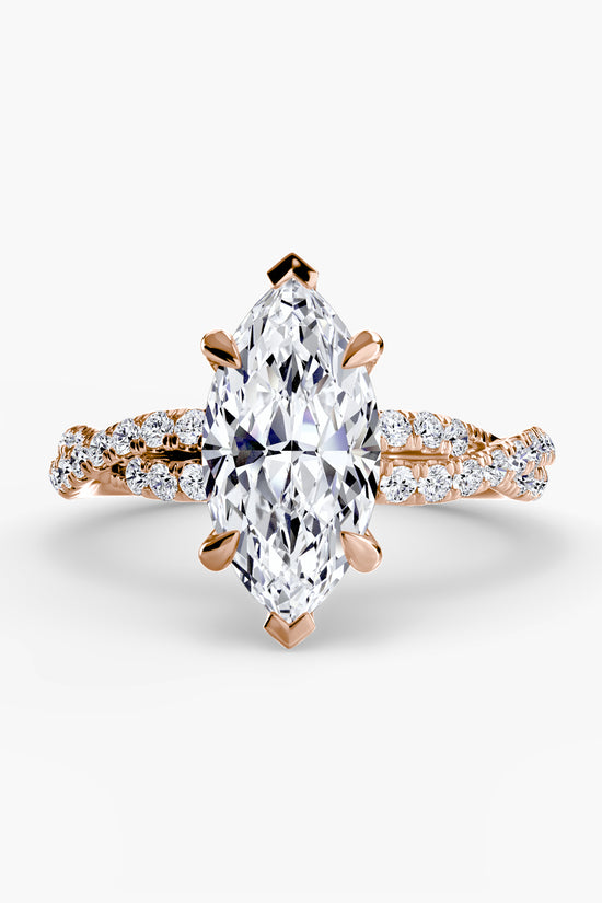 The Twisted Pavé Solitaire