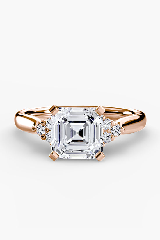 Solitaire with Cluster Shoulders 2