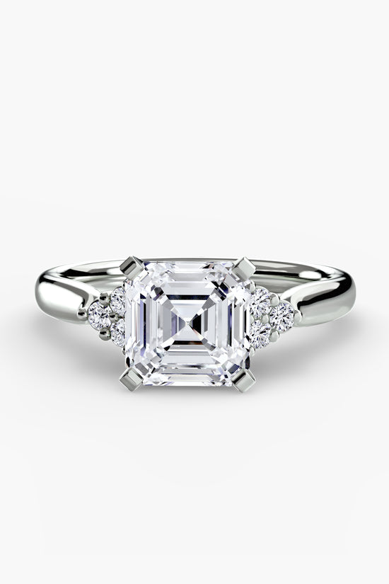 Solitaire with Cluster Shoulders 2