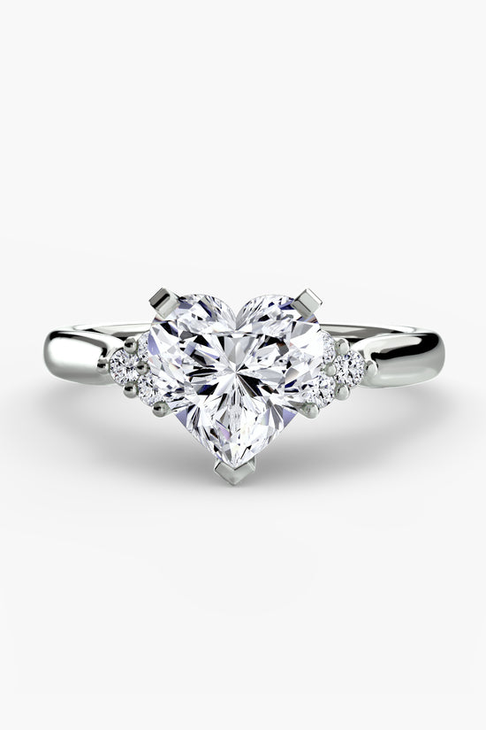 Solitaire with Cluster Shoulders 2