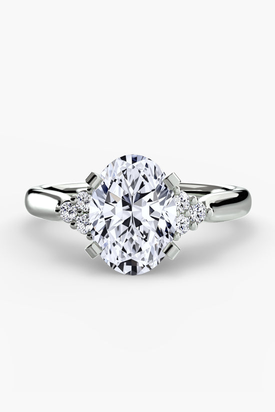 Solitaire with Cluster Shoulders 2