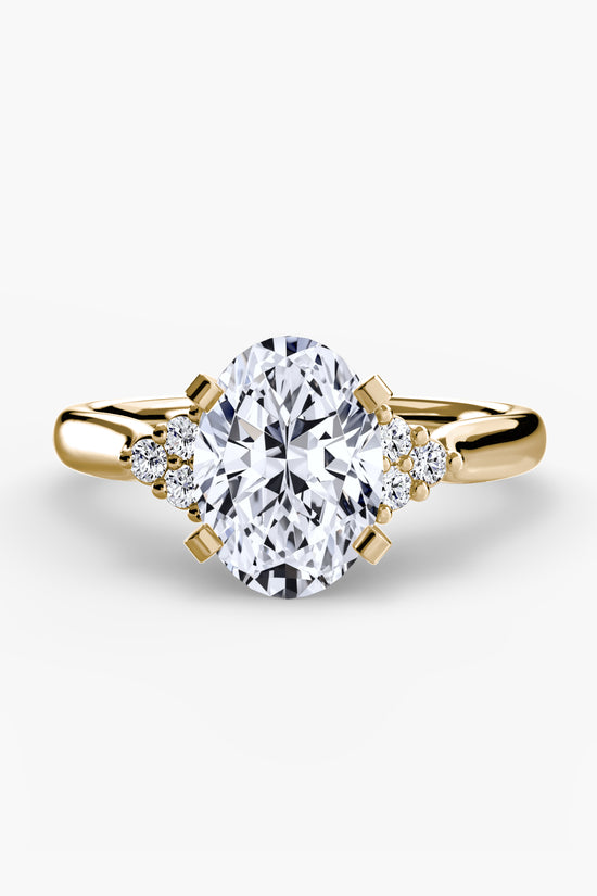 Solitaire with Cluster Shoulders 2