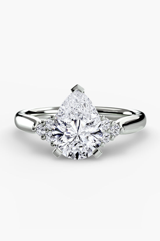 Solitaire with Cluster Shoulders 2