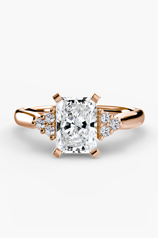 Solitaire with Cluster Shoulders 2