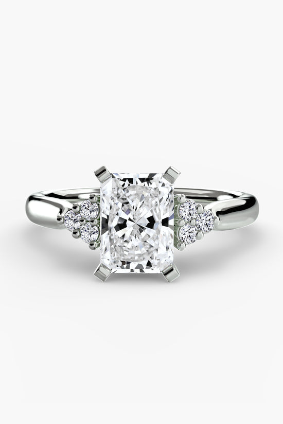 Solitaire with Cluster Shoulders 2