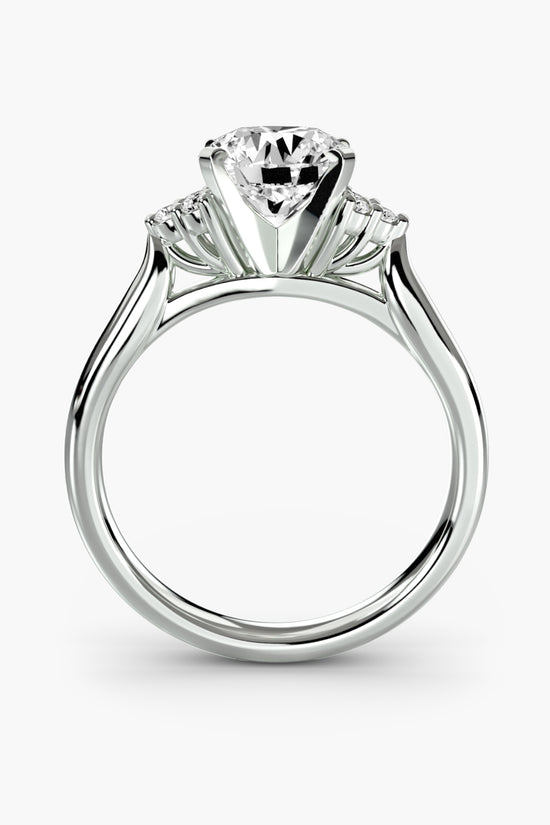 Solitaire with Cluster Shoulders 2