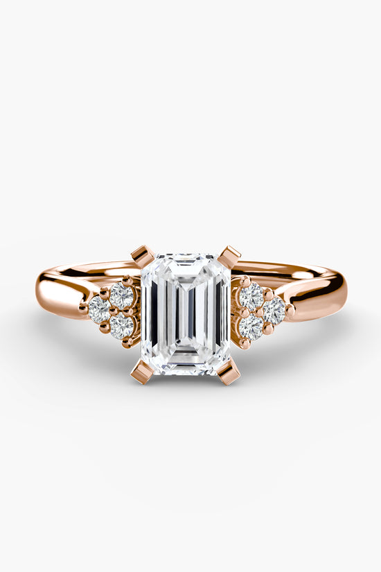 Solitaire with Cluster Shoulders 2