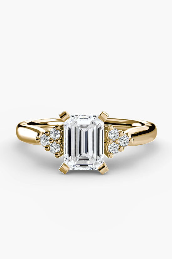 Solitaire with Cluster Shoulders 2