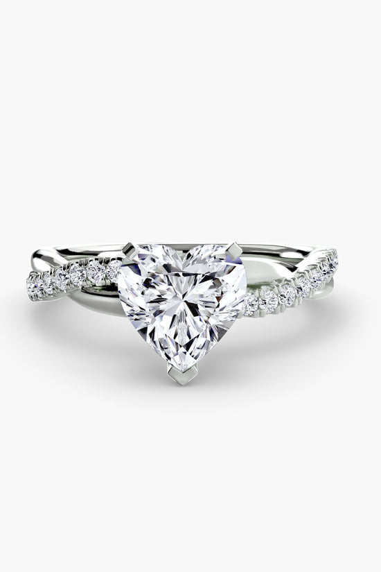The Emerald Twist Pavé Ring